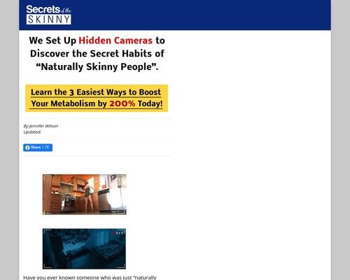 Secrets of the Skinny – Hot New 5 Step Sales Letter!